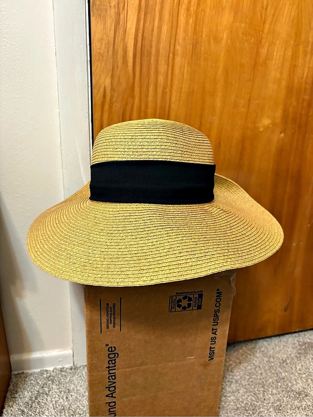 Nine West Straw Sun Hat with Bow